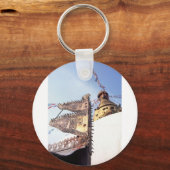 Kathmandu Nepal Swayambunath Buddhist Temple Sleutelhanger (Voorkant)