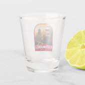 Kathmandu Nepal Travel Art Vintage Shot Glas (Achterkant)