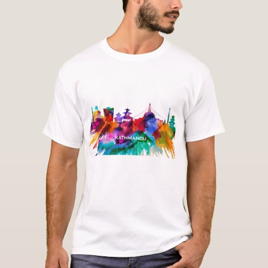 Kathmandu Skyline T-shirt (Voorkant)