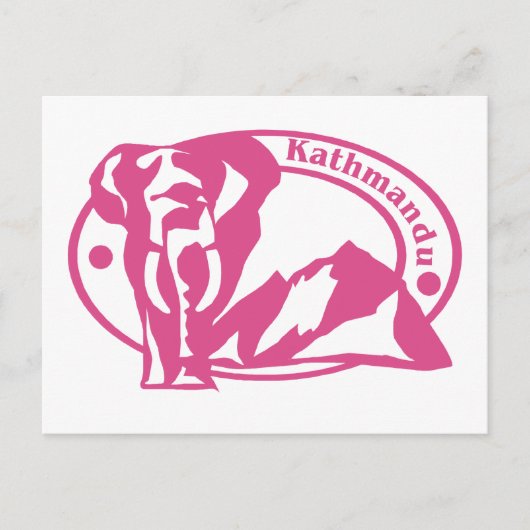 Kathmandu Stamp Briefkaart (Voorkant)