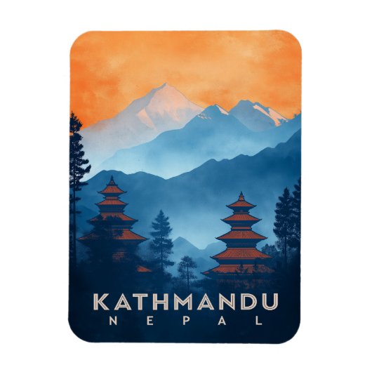  Kathmandu Tempel Magneet (Verticaal)