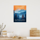  Kathmandu Tempel Poster (Keuken)