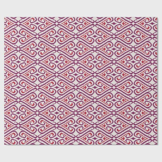 Kathodekleurige roodkleurige paarse jikatdamperpat cadeaupapier (Vlak)