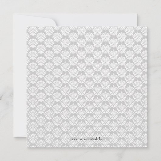 Kathodepolitie Badge Damask Gender onthulling Kaart (Achterkant)