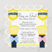 Kathodepolitie Badge Damask Gender onthulling Kaart (Voorkant / Achterkant)