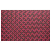 Kathoderode en bruine griekige geometrische patron stof (Fat Quarter)