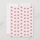 Kathoderoze Roses Baby Girl Aankondiging geboorte (Achterkant)