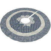 Kathodestraalblauw en ivoren kerstboomrokken kerstboom rok (Gekanteld)