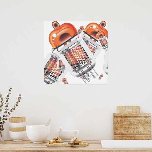 Kathodestraalbuizen Poster (Keuken)