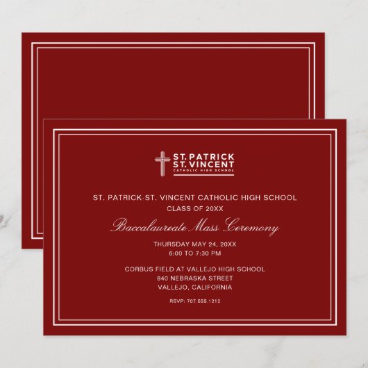 katholiek Afstuderen Kaart (Voorkant / Achterkant)