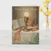 Katholiek altaar kelk missaal Eucharistie Priester Kaart (Gele Bloem)