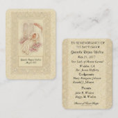 Katholiek Baby Meisje Doopherdenking Heilige Kaart Visitekaartje (Voorkant / Achterkant)