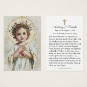 Katholiek begrafenisgebed Jezus Kaart (Voorkant /achterkant)