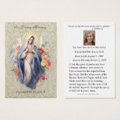 Katholiek begrafenisgebed Maagd Maria Heilig Visitekaartje (Voorkant /achterkant)