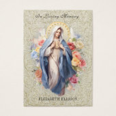 Katholiek begrafenisgebed Maagd Maria Heilig Visitekaartje (Voorkant)