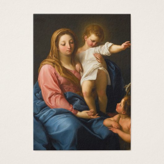 Katholiek begrafenisgebed Maria Jezus Johannes Visitekaartje (Voorkant)