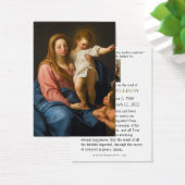 Katholiek begrafenisgebed Maria Jezus Johannes Visitekaartje (Bureau)