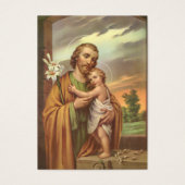 Katholiek begrafenisgebed St. Joseph Visitekaartje (Voorkant)