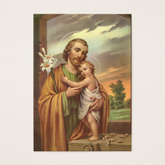 Katholiek begrafenisgebed St. Joseph Visitekaartje (Voorkant)