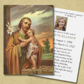 Katholiek begrafenisgebed St. Joseph Visitekaartje
