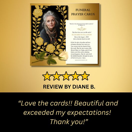 Katholiek begrafenismonument | Gouden Rozen Visitekaartje