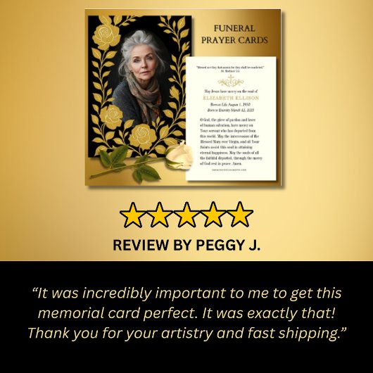 Katholiek begrafenismonument | Gouden Rozen Visitekaartje