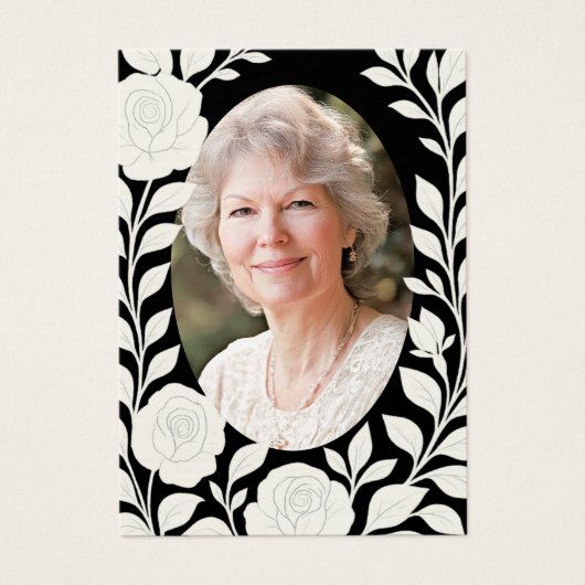 Katholiek begrafenismonument | Het gebed van de wi Visitekaartje (Voorkant)