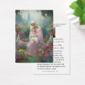 Katholiek begrafenismonument maagd Maria Jezus, Visitekaartje (Bureau)