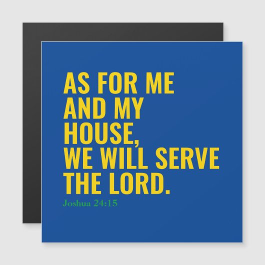 Katholiek Bijbelcitaat Wij zullen de Heer magneet  (Voorkant / Achterkant)