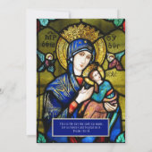 Katholiek Birthday Religieus Glas in lood Kaart (Achterkant)