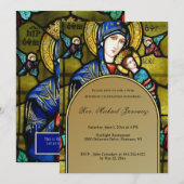 Katholiek Birthday Religieus Glas in lood Kaart (Voorkant / Achterkant)