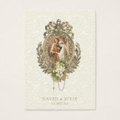 Katholiek Bloemen Goud Bruiloft Heilige Kaart (Voorkant)