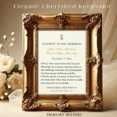 Katholiek Bloemen Goud Bruiloft Heilige Kaart