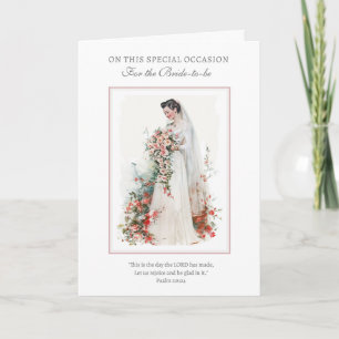 Katholiek Bruid Bloemenrozenkrans en Kruis Kaart