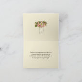 Katholiek Bruiloft Kersenbloesem Religieus Bedankkaart (Binnen)