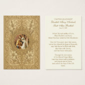 Katholiek bruiloftsgebed Betrothal Mary Joseph Visitekaartje (Voorkant /achterkant)