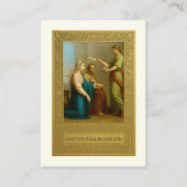Katholiek bruiloftsgebed Betrothal Mary Joseph Visitekaartje (Voorkant)