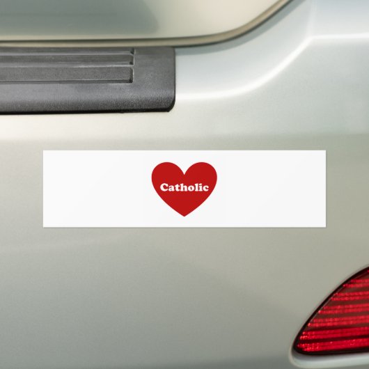 katholiek bumpersticker (Op auto)