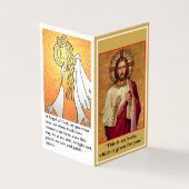 Katholiek Communiegebed Gevouwen Kaart (Buitenkant)