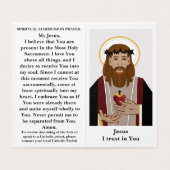 Katholiek Communiegebed Gevouwen Kaart (Binnenkant ongevouwen)