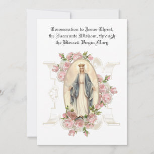 Katholiek Consecratiegebed Jezus Maagd Maria Notitiekaartje