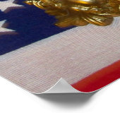 Katholiek Crucifix Vlag Poster Verenigde Staten (Hoek)