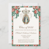 Katholiek Elegant Religieuze Marian Afstuderen Uit Kaart (Voorkant)