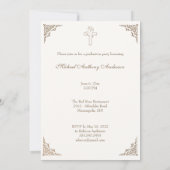 Katholiek Elegant Religieuze Marian Afstuderen Uit Kaart (Achterkant)