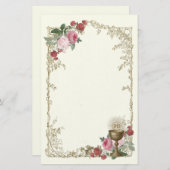 Katholiek Eucharistisch Roos & Kelk Communie Briefpapier (Voorkant / Achterkant)