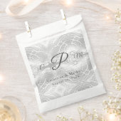 Katholiek Faux-Satijn Monogrammed Bedankzakje (Geknipt)