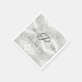 Katholiek Faux-Satijn Monogrammed Servet (Hoek)