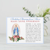 Katholiek Gebed 'Memorare' over de Heilige Maagd M Kaart (Staand voorkant)