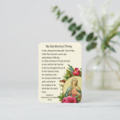 Katholiek Gebed Ochtend offeren Maagd Maria Jezus Visitekaartje (Staand voorkant)