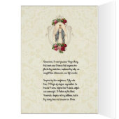 Katholiek Gebed tot de Heilige Maagd Maria Memorar (Binnen (Links))